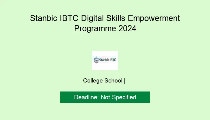 Stanbic IBTC Digital Skills Empowerment Programme 2024