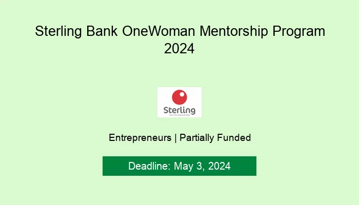 Sterling Bank OneWoman Mentorship Program 2024