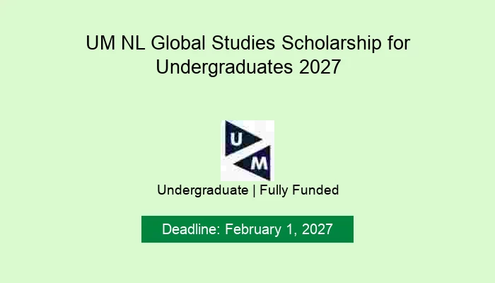 UM NL Global Studies Scholarship for Undergraduates 2027
