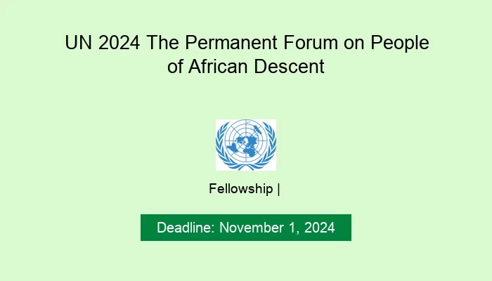 UN 2024 The Permanent Forum on People of African Descent