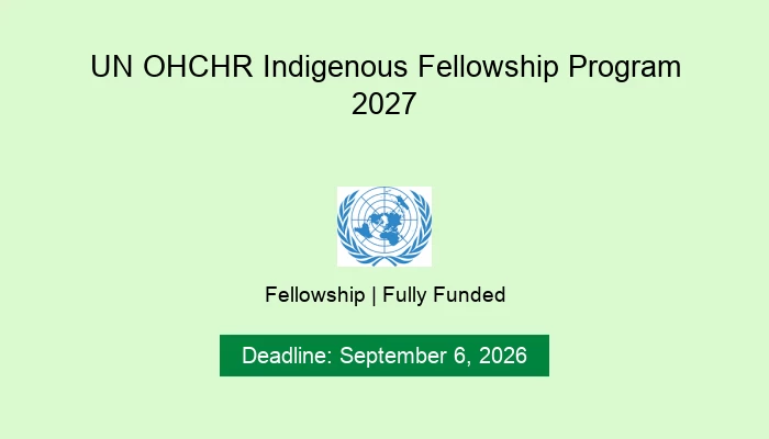 UN OHCHR Indigenous Fellowship Program 2027