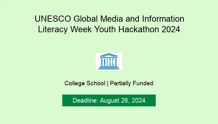 UNESCO Global Media and Information Literacy Week Youth Hackathon 2024