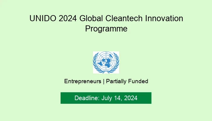UNIDO 2024 Global Cleantech Innovation Programme