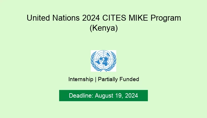 United Nations 2024 CITES MIKE Program (Kenya)