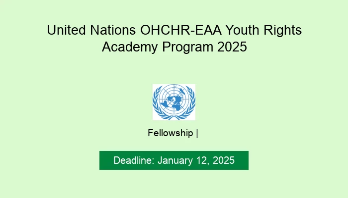 United Nations OHCHR-EAA Youth Rights Academy Program 2025