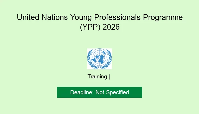 United Nations Young Professionals Programme (YPP) 2026