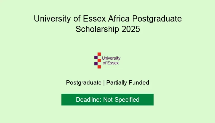 University of Essex Africa Postgraduate Scholarship 2025