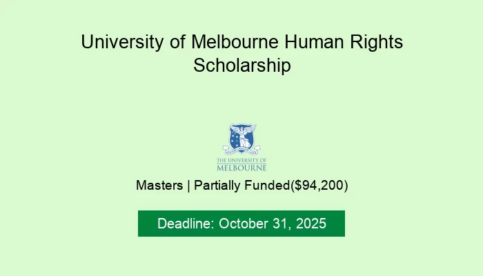 University of Melbourne Human Rights Scholarship