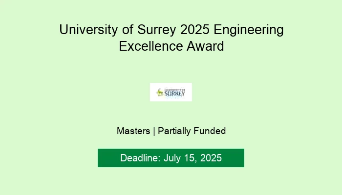 University of Surrey 2025 Engineering Excellence Award