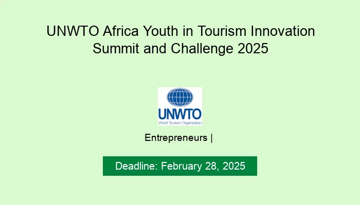 UNWTO Africa Youth in Tourism Innovation Summit and Challenge 2025